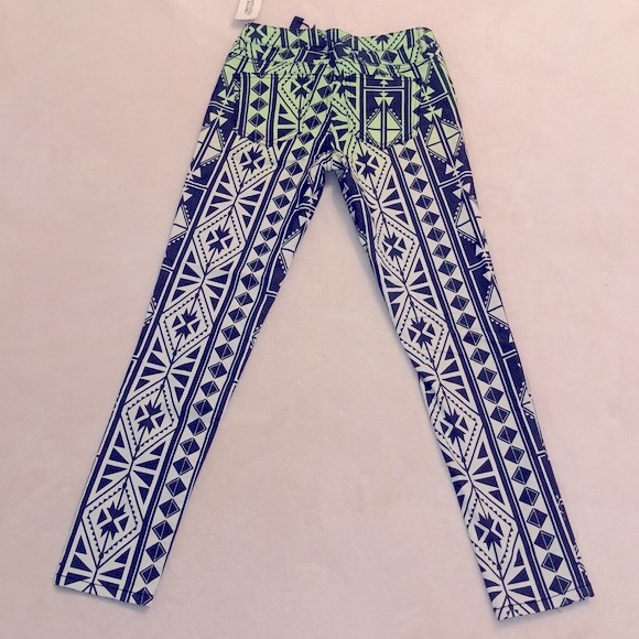 Lime Black Ombré Geometric Skinny Ankle Jean US26 - Picture 3 of 6